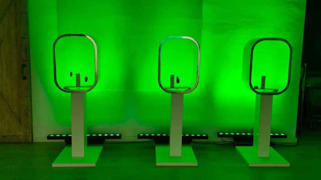 Los dispositivos de Oppo en una presentación en Barcelona