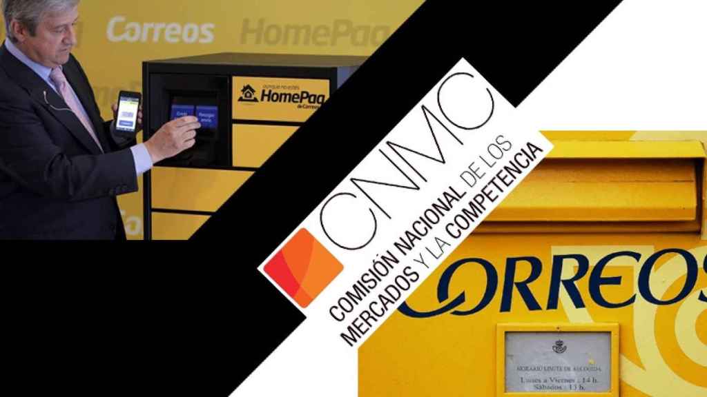 El presidente del Grupo Correos, Javier Cuesta, en la presentación del sistema HomePaq (izquierda).