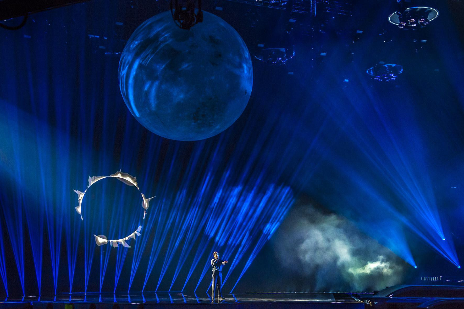 Blas Cantó en el escenario de Eurovisión / TWITTER