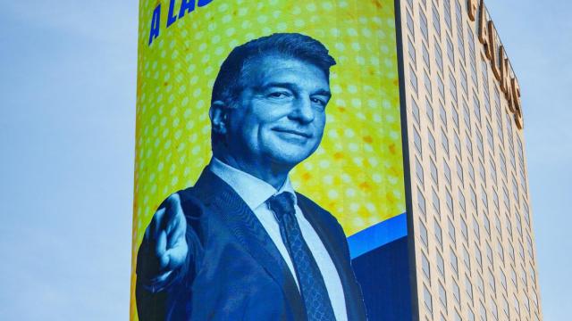 Joan Laporta, presidente del Barça, protagonizando un vídeo en la ciudad de Las Vegas / FCB
