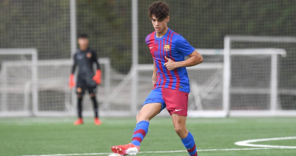 Héctor Fort, la perla del Barça, en un partido la temporada pasada / REDES