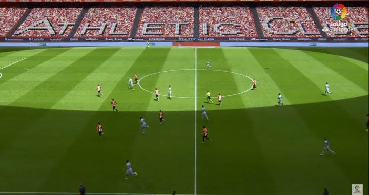 Partido de la Liga con el público virtual / LA LIGA