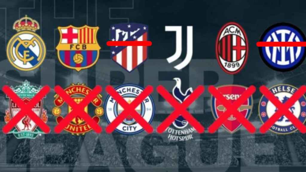 Atlético de Madrid e Inter de Milán también abandonan la Superliga / CULEMANÍA