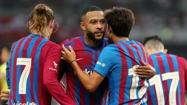 El Barça en un amistoso de la pretemporada / FCB