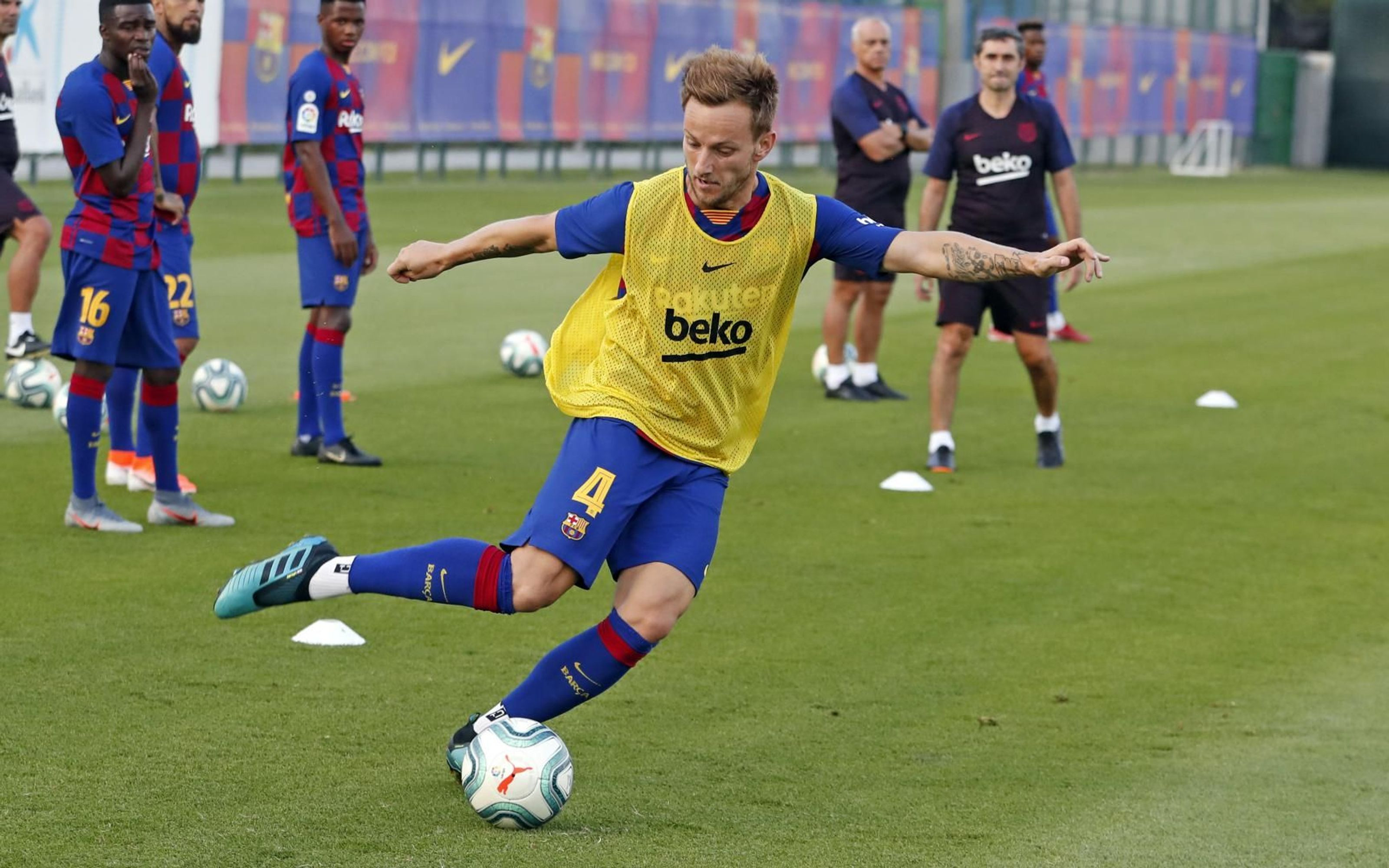 Ivan Rakitic en un entrenamiento del Barça / FC Barcelona