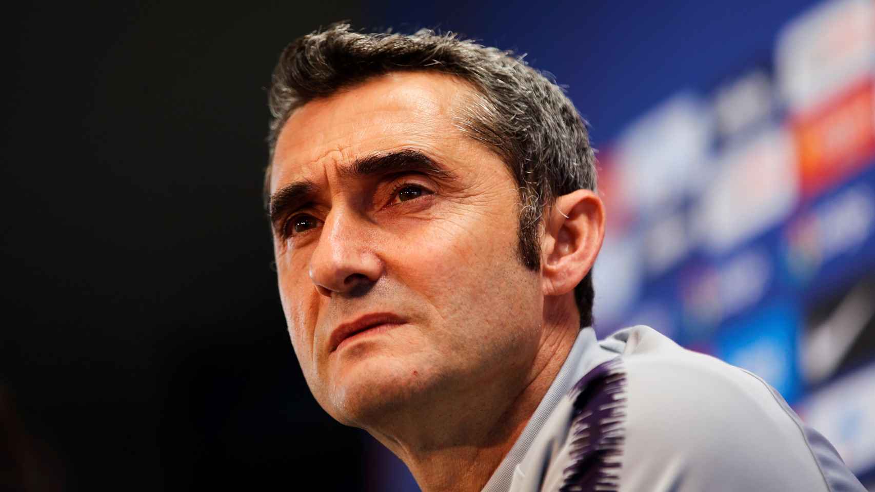 Valverde, en la rueda de prensa previa al clásico de Liga / EFE