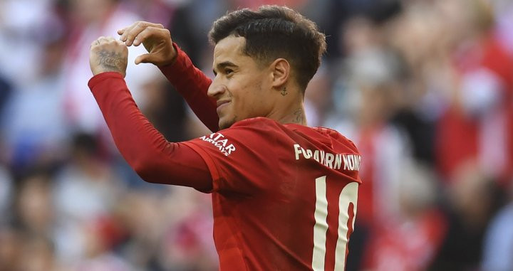 Philippe Coutinho celebrando un gol con el Bayern / EFE