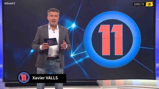 Xavier Valls, director y presentador del programa 'Onze' de Esport3 / TV3