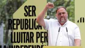 El líder de ERC, Oriol Junqueras, en un acto de la formación en la Diada de 2022 / EFE