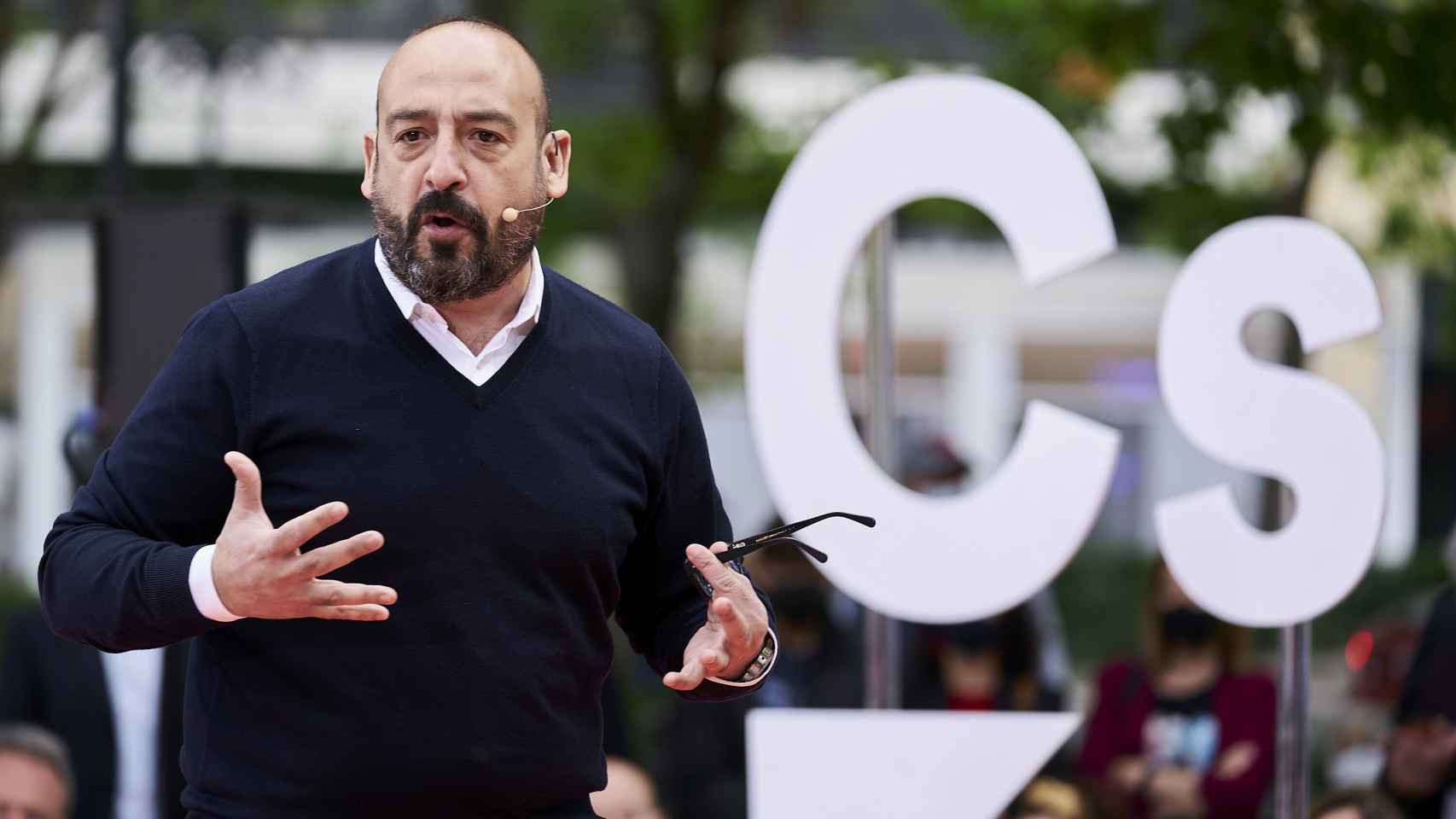 El eurodiputado Jordi Cañas, durante un acto electoral de Ciudadanos / A. Pérez Meca - EUROPA PRESS