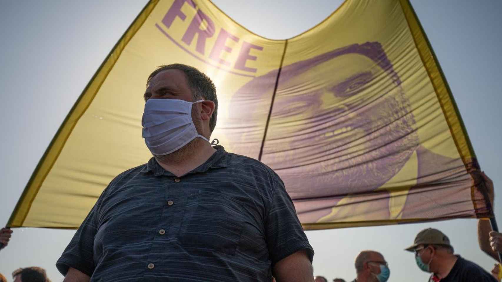 El líder de ERC, Oriol Junqueras, durante un acto en Sant Vicenç dels Horts / EP