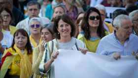 La presidenta de la ANC, Elisenda Paluzie, durante la manifestación independentista el pasado sábado / EUROPA PRESS