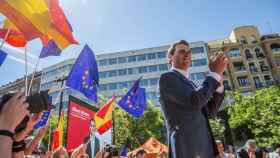 El presidente de Ciudadanos, Albert Rivera, interviene en el acto de presentación del equipo del partido para las elecciones europeas / EFE