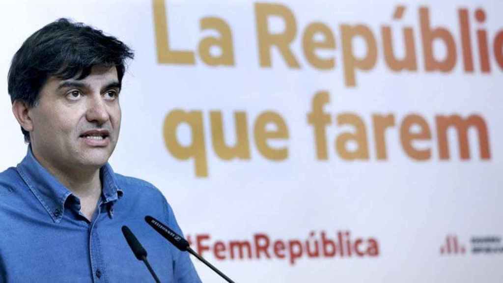 Sergi Sabrià, portavoz de ERC, que este sábado ha validado a Jordi Sánchez como próximo presidente catalán / EFE