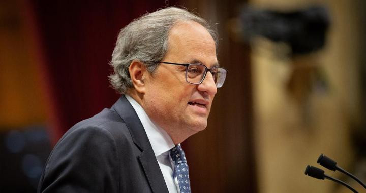 Quim Torra, presidente de la Generalitat, en el Parlament / EP