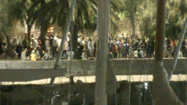 Botellón multitudinario en el Port Vell de Barcelona / POLICÍA PORTUARIA