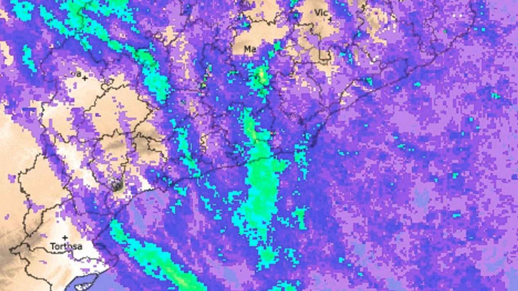 La borrasca de lluvia y viento sobre Cataluña / METEOCAT