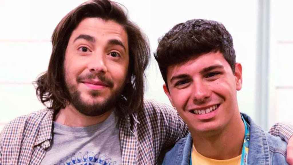 Alfred (d), con Salvador Sobral horas antes de Eurovisión 2018 / @Alfred_ot2017