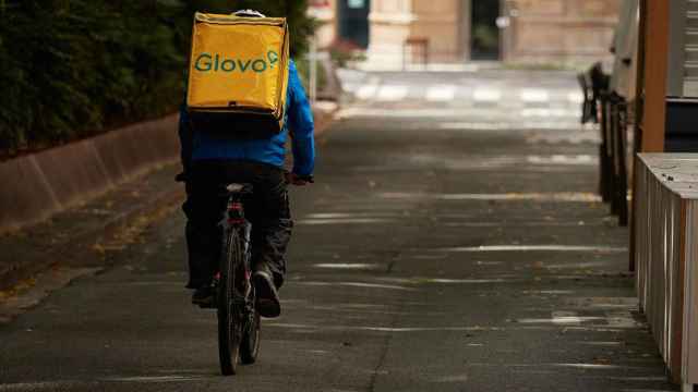 Un repartidor de Glovo / EUROPA PRESS