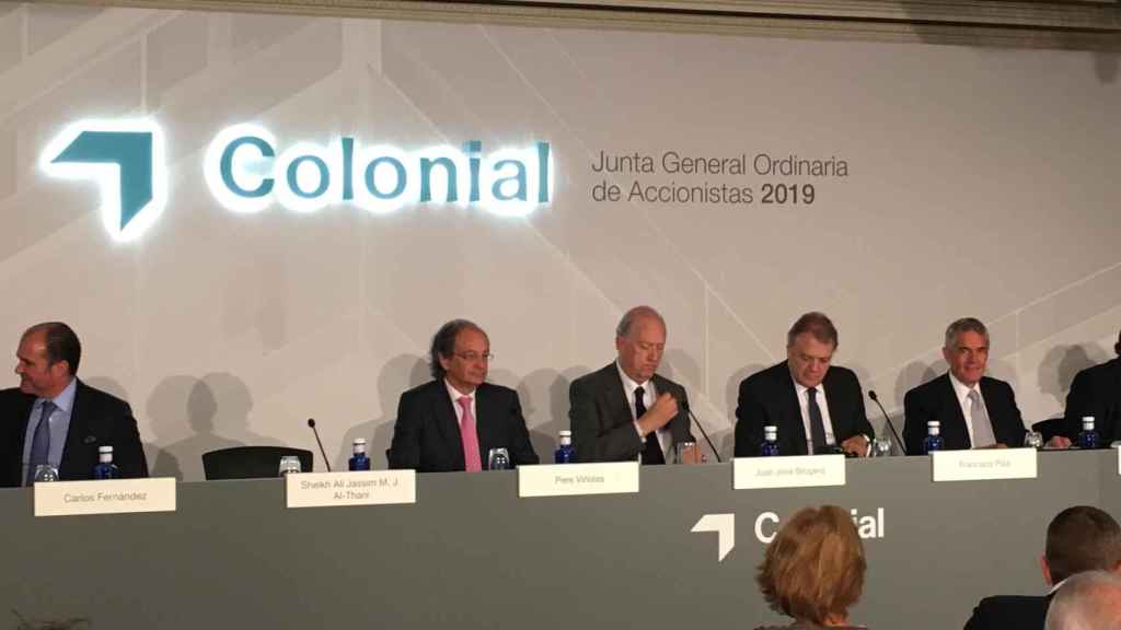 Juan José Brugera y Pere Viñolas, presidente y CEO de Colonial, en la junta de accionistas 2019 / CG