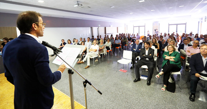 Pau Relat, presidente saliente de FemCat, durante un acto del 'lobi-patronal' / FemCat