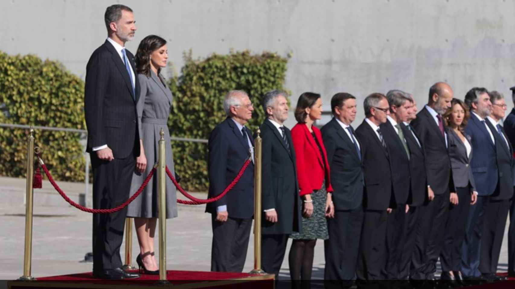 Letizia vuelve a su 'look' más clásico para visitar Marruecos