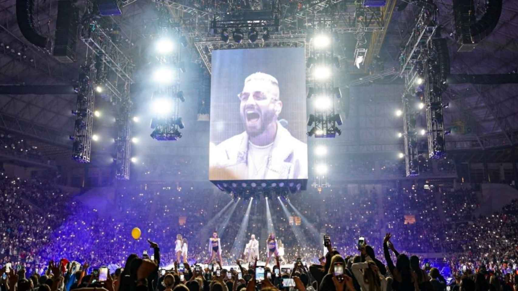 Maluma en su concierto en el Palau Sant Jordi (Barcelona) / LUIS MIGUEL AÑÓN (CG)