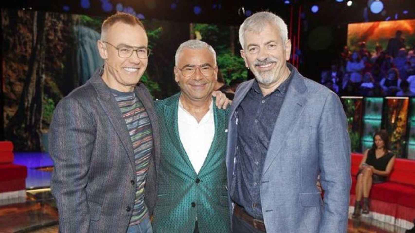 Jordi González, Jorge Javier Vázquez y Carlos Sobera / MEDIASET