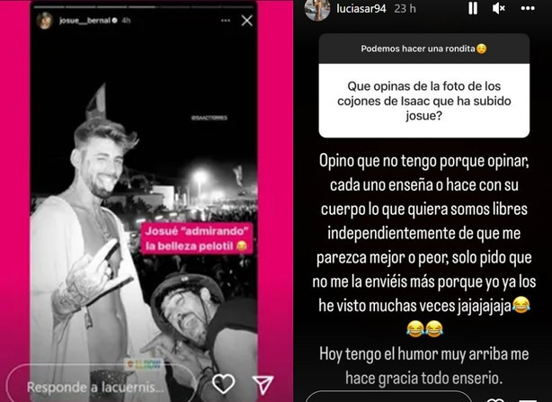 Isaac Torres le enseña el miembro a Josué y Lucía responde / INSTAGRAM