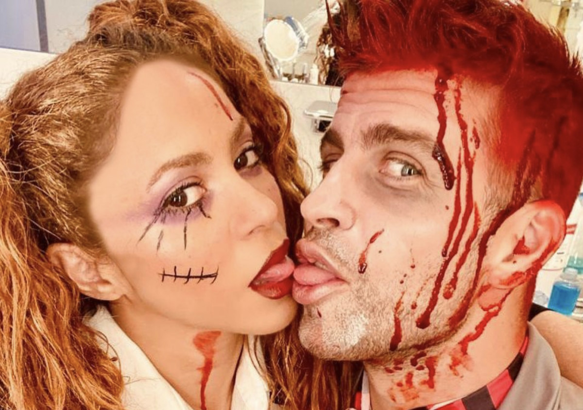 Shakira y Piqué suben la temperatura en Halloween / REDES