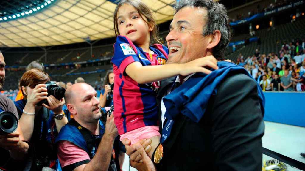 Luis Enrique, junto a su hija Xana | REDES