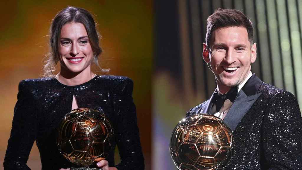 Fotomontaje con Alexia Putellas y Leo Messi, ganadores del Balón de Oro 2021
