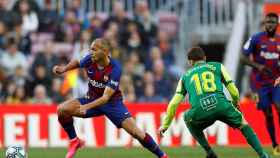 Braithwaite durante su debut ante el Eibar /EFE