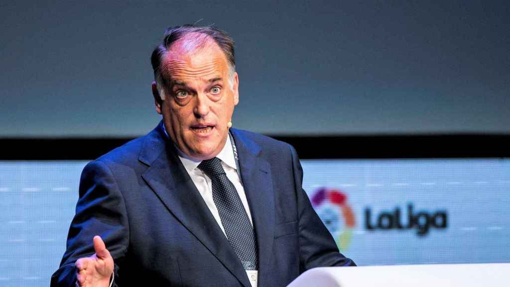 Javier Tebas en una imagen de archivo de la Liga / Redes