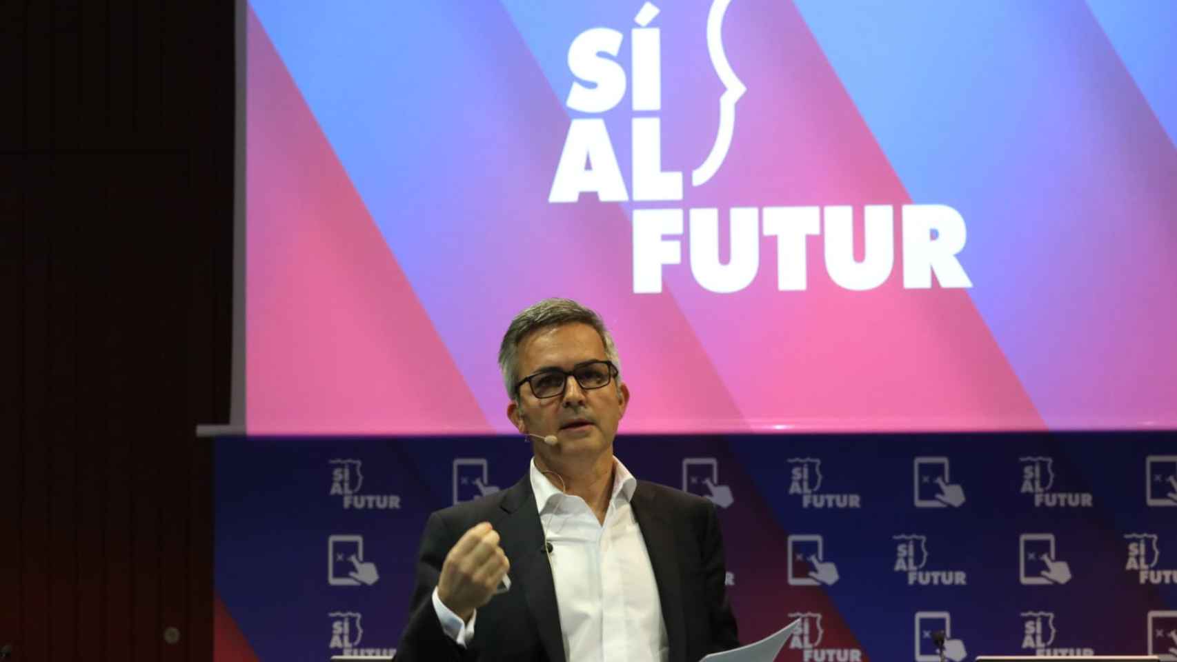 Víctor Font en la presentación del voto electrónico / Sí al Futur