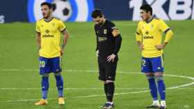 Leo Messi, cabizbajo en el partido contra el Cádiz / Cádiz