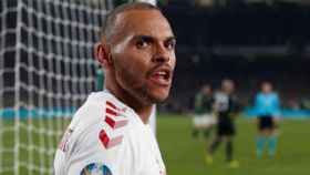 Martin Braithwaite, en un partido con Dinamarca / EFE