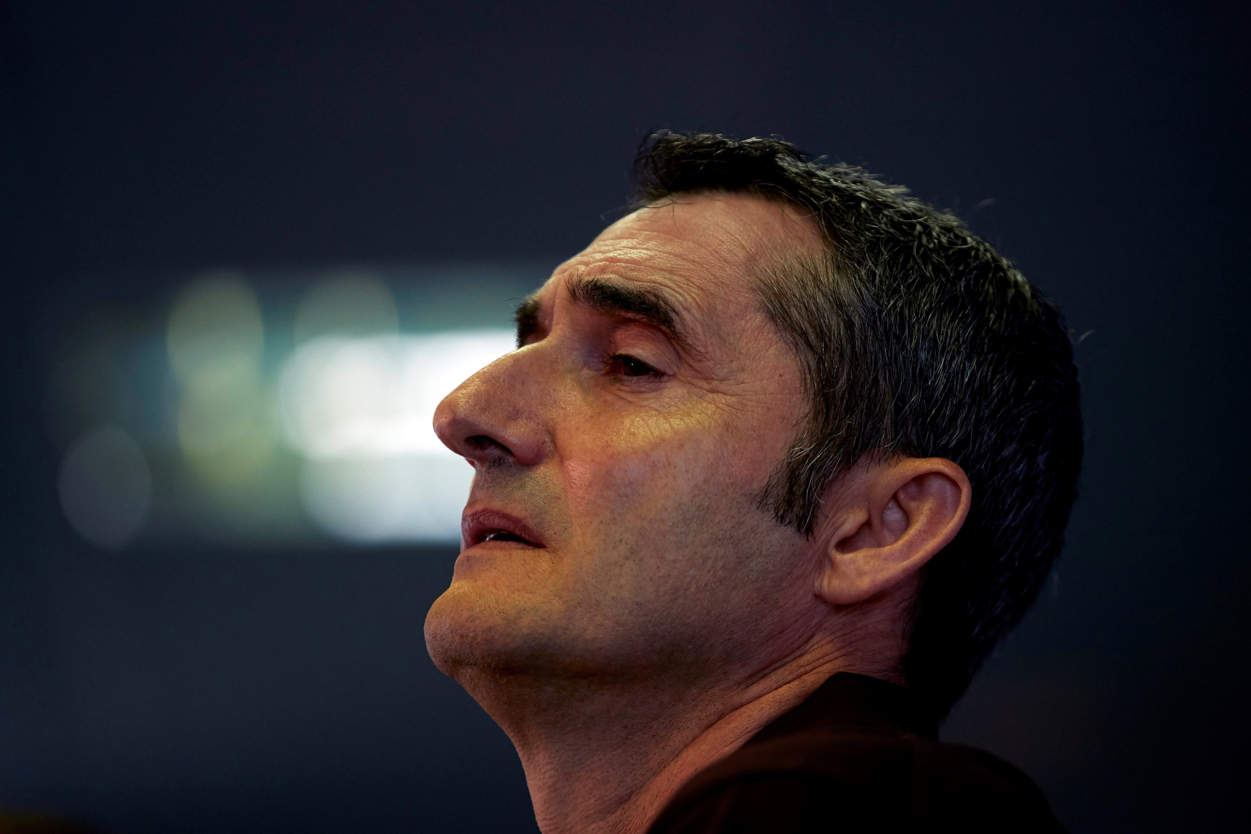 Una foto de Ernesto Valverde durante una rueda de prensa / EFE