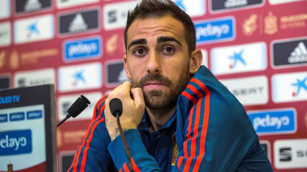 Paco Alcácer, delantero del Dortmund, habla sobre el Barça desde la convocatoria de la selección española / EFE