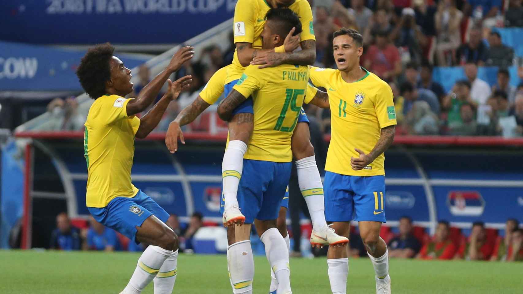 La selección de Brasil cuenta con tres jugadores del Barça / EFE