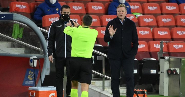 Koeman, en un instante del partido contra el Cádiz | EFE