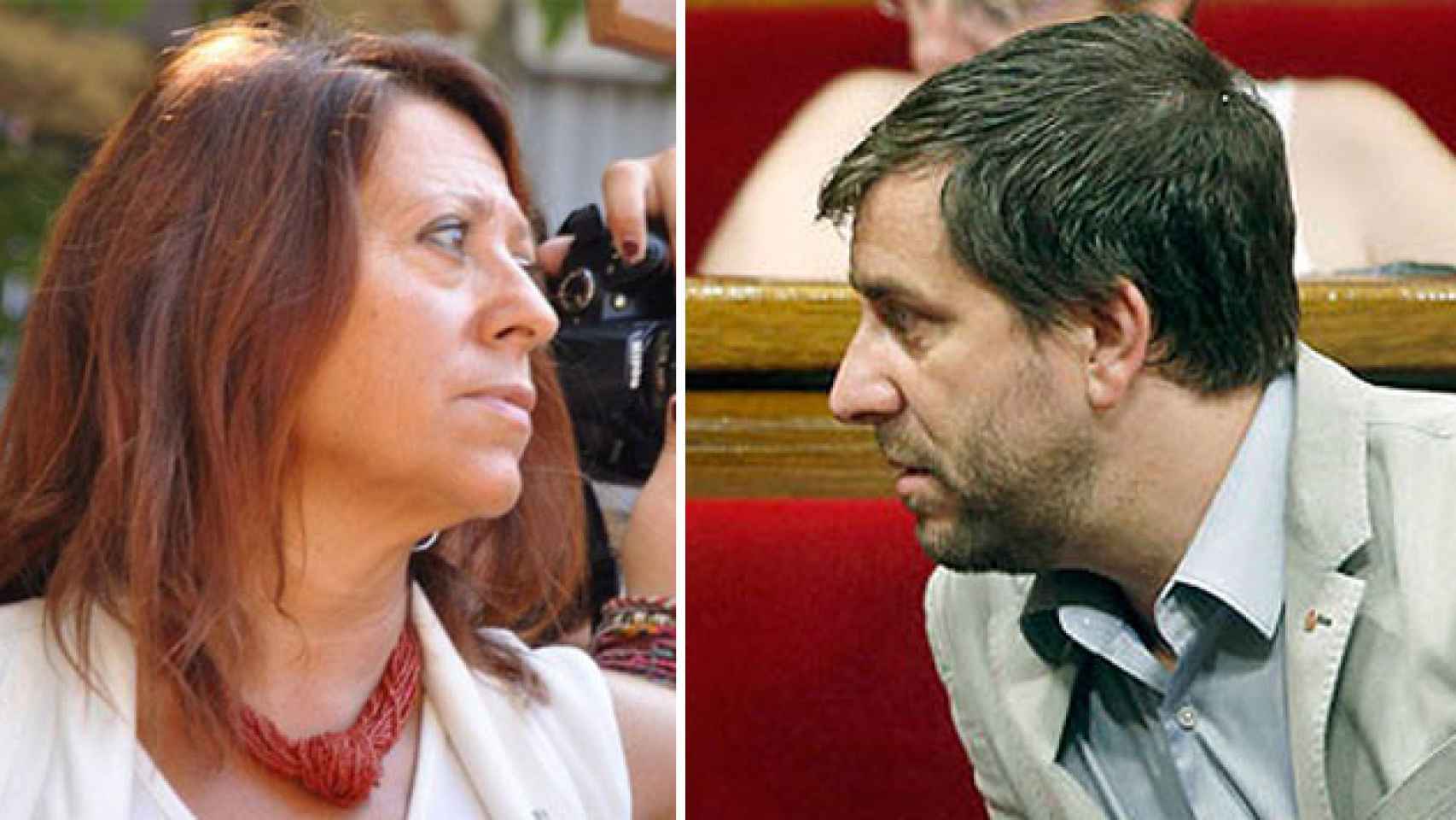 La diputada Montserrat Candini (CDC) y el consejero de Salud, Toni Comín (ERC) / CG