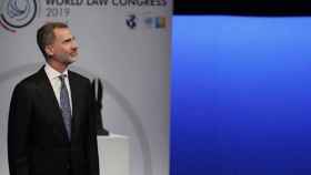 El rey Felipe VI, durante la sesión de clausura del XXVI Congreso Mundial de Derecho / EFE