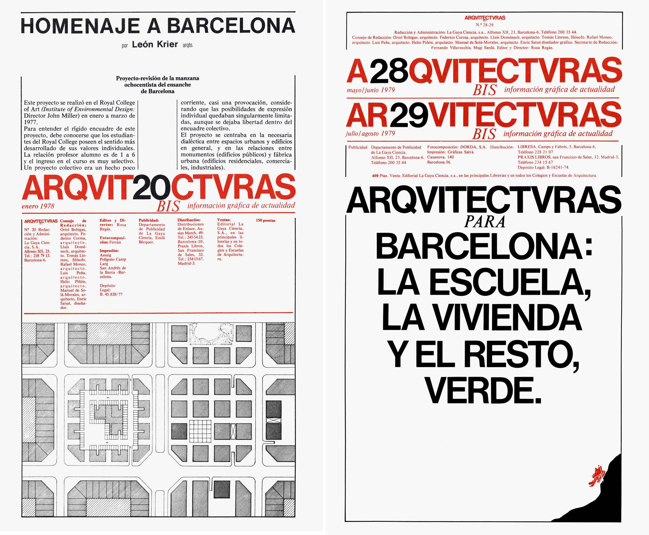 Un número de la revista Arquitecturas BIS 