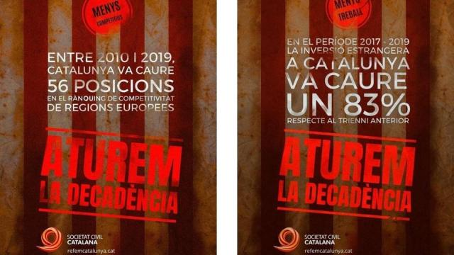 Campaña de Societat Civil contra la decadencia del 'procés' / SOCIETAT CIVIL