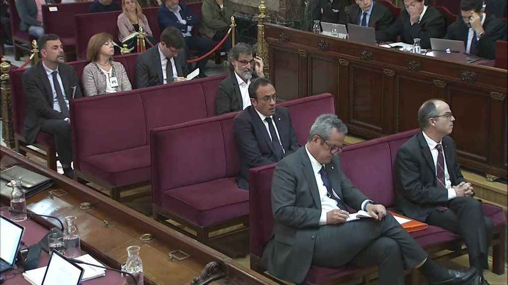 Sesión del juicio del 'procés' en el Tribunal Supremo con algunos de los políticos presos / EFE