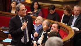 El presidente Quim Torra en el Parlament / CG