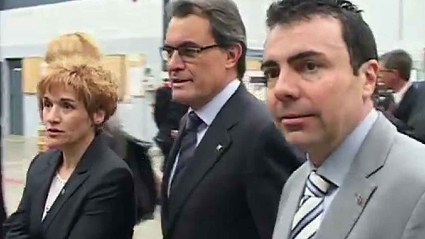 El empresario Jordi Soler, imputado por el 'caso 3%', en una imagen junto a Artur Mas / EE