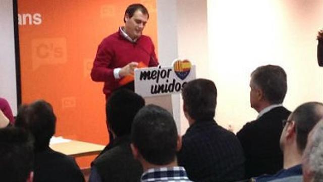 El presidente de Ciudadanos, Albert Rivera, durante su intervención ante el Consejo General de su partido