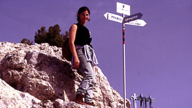 Helena durante una excursión de la UES en Prades / FAMILIA JUBANY